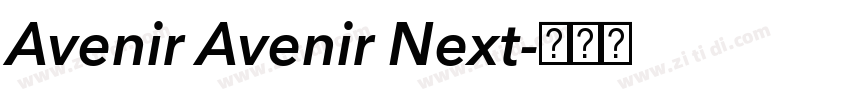 Avenir Avenir Next字体转换